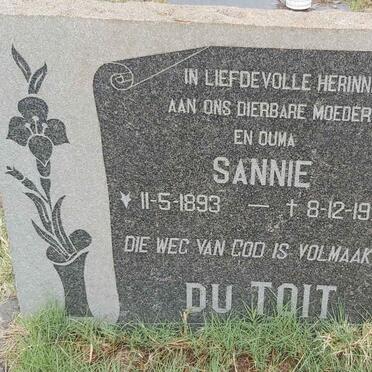 TOIT Sannie, du 1893-1973