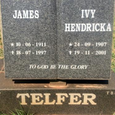 TELFER James 1911-1997 &amp; Ivy Hendricka 1907-2001