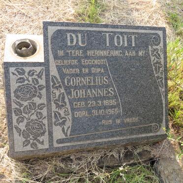 TOIT Cornelius Johannes, du 1895-1965