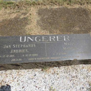UNGERER Jan Stephanus Andries 1891-1963 & Maria Martha 1897-1983_1