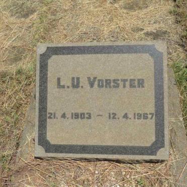 VORSTER L.U. 1903-1967