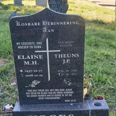 VOGES Theuns J.P. 1929-2015 &amp; Elaine M.H. 1937-2008