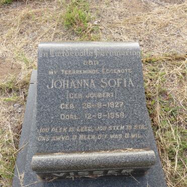 VISSER Johanna Sofia nee JOUBERT 1927-1958 