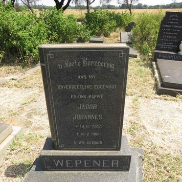 WEPENER Jacob Johannes 1922-1968