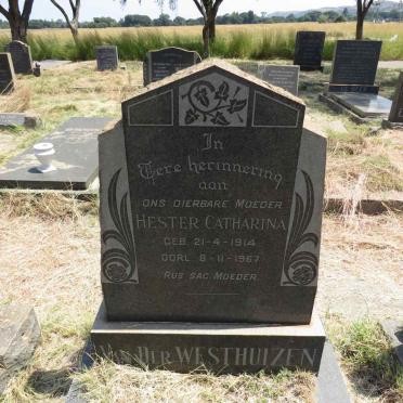 WESTHUIZEN Hester Catharina, van der 1914-1967