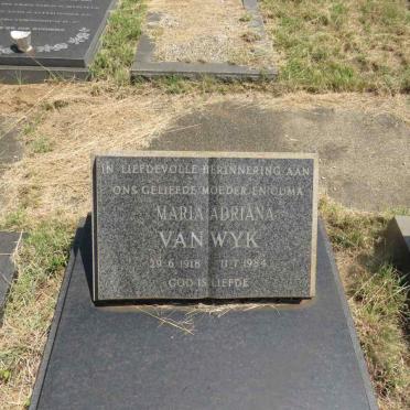 WYK Maria Adriana, van 1918-1984