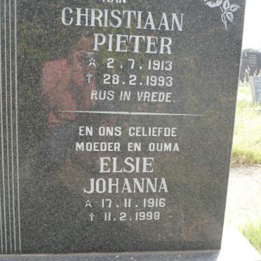 WILLEMSE Christiaan Pieter 1913-1993 &amp; Elsie Johanna 1916-1998