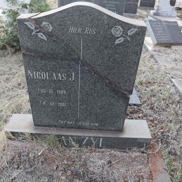 ZYL Nicolaas J., van 1909-1981