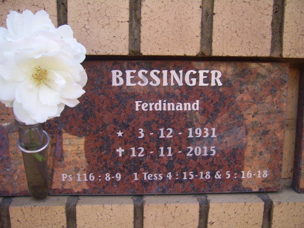 BESSINGER Ferdinand 1931-2015