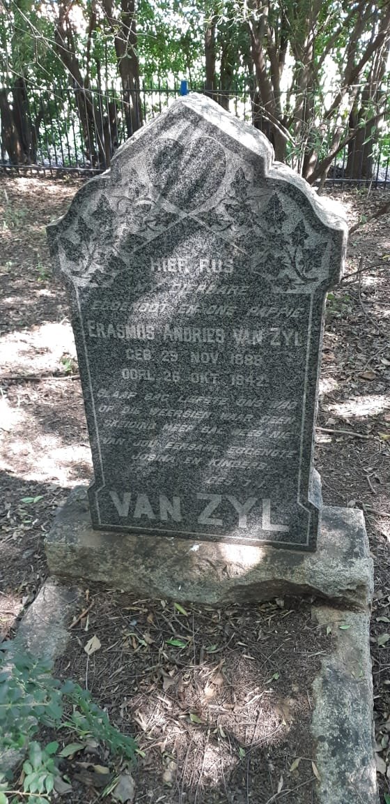 ZYL Erasmus Andries, van 1888-1942