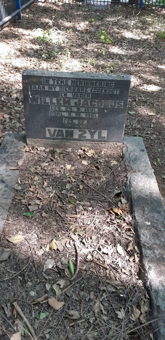 ZYL Willem Jacobus, van 1891-1951