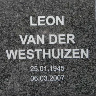 WESTHUIZEN Leon, van der 1945-2007