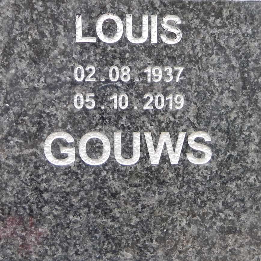 GOUWS Louis 1937-2019