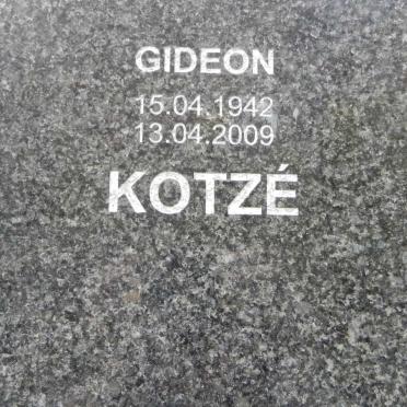 KOTZE Gideon 1942-2009