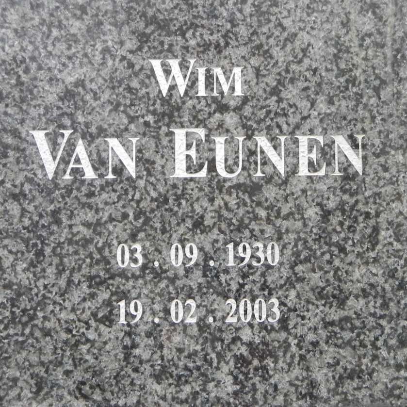 EUNEN Wim, van 1930-2003