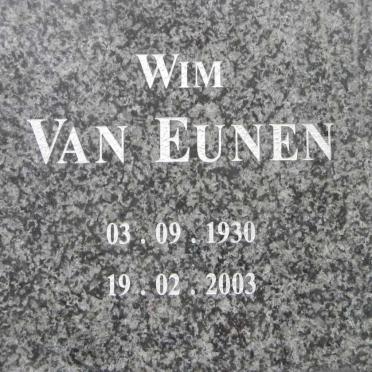 EUNEN Wim, van 1930-2003