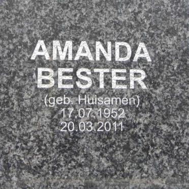 BESTER Amanda gebore HUISAMEN 1952-2011
