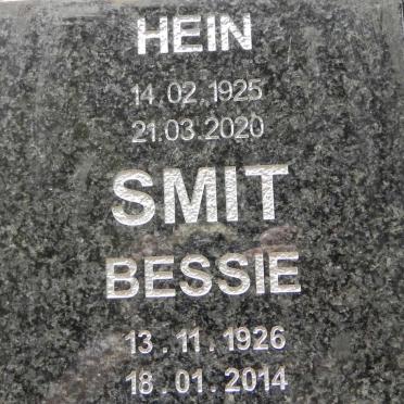 SMIT Hein 1925-2020 &amp; Bessie 1926-2014