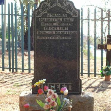 BREET Johanna Magrietta nee ROBERTS 1867-1930