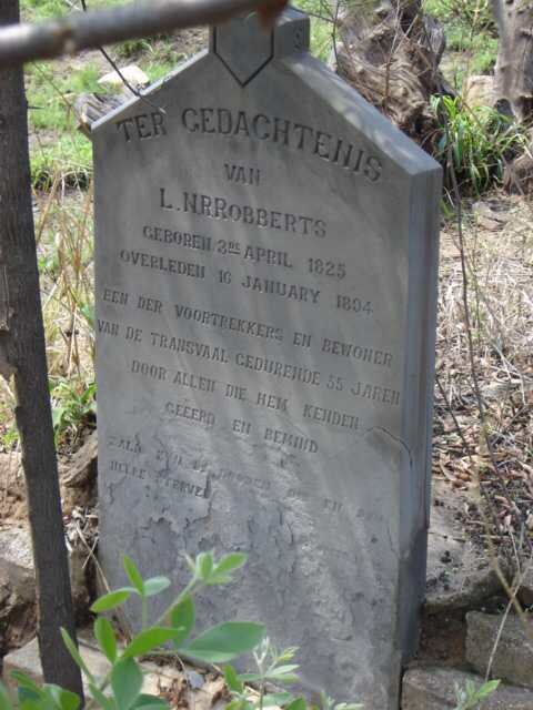 ROBBERTS L.N.R. 1825-1894