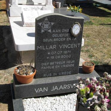 JAARSVELD Millar Vincent, van 1971-2000