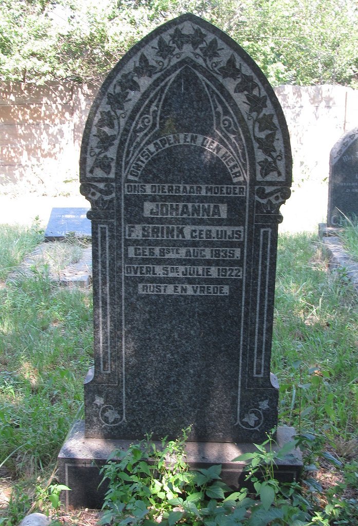 BRINK Johanna F. nee UIJS 1839-1922