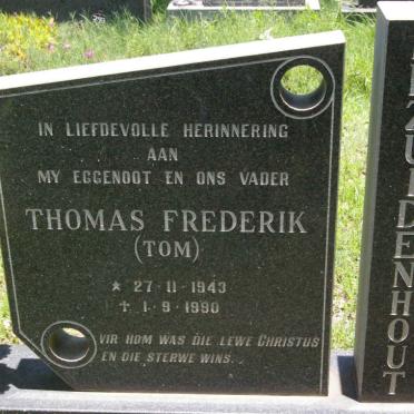 BEZUIDENHOUT Thomas Frederik 1943-1990