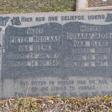 BLERK Pieter Nicolaas, van 1873-1943 &amp; Susanna Jacoba NAGEL 1890-1945