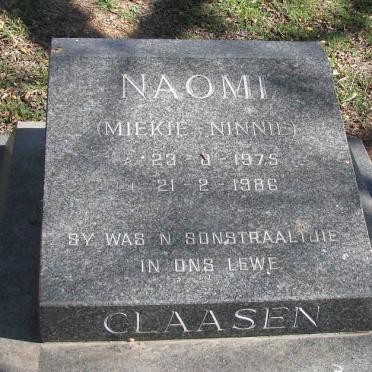 CLAASEN Naomi 1975-1986
