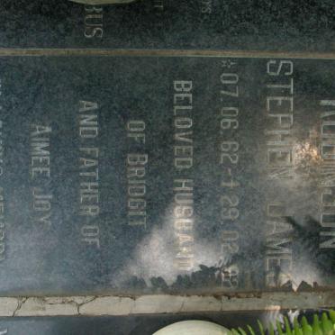 ROBINSON Stephen James 1962-1992