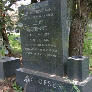 ELOFSEN Louis Etienne 1959-1989