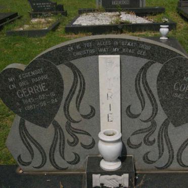 FOURIE Gerrie 1945-1987 &amp; Corrie 1945-