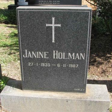 HOLMAN Janine 1935-1987