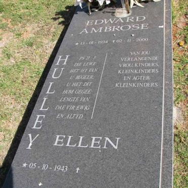 HULLEY Edward Ambrose 1934-2000 &amp; Ellen 1943-