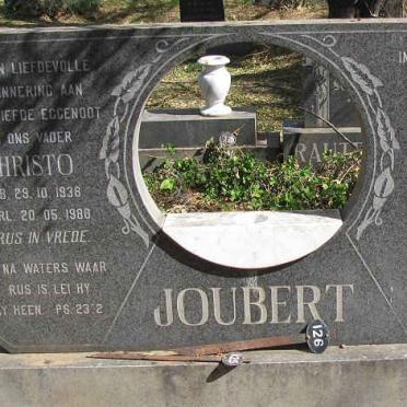 JOUBERT Christo 1938-1988 &amp; Johanna Magrieta 1920-2000