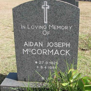McCORMACK Aidan Joseph 1925-1989
