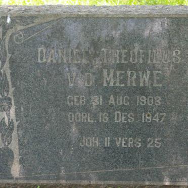 MERWE Daniel Theufilus van 1903-1947