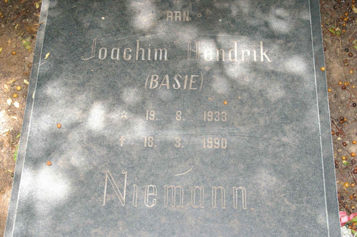 NIEMANN Joachim Hendrik 1933-1990