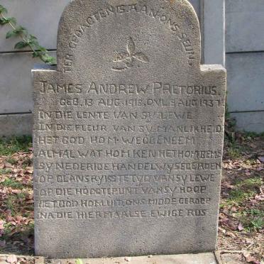 PRETORIUS James Andrew 1918-1837