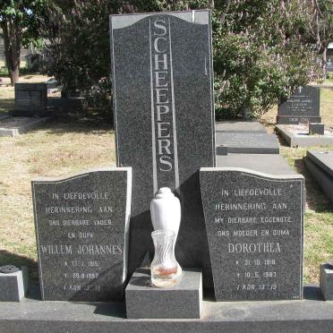 SCHEEPERS Willem Johannes 1915-1992 &amp; Dorothea 1918-1987