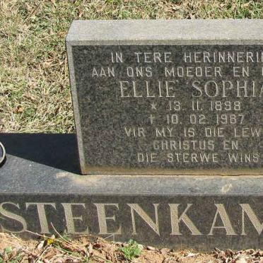 STEENKAMP Ellie Sophia 1898-1987