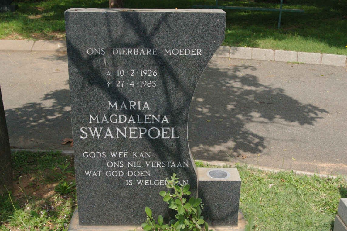 SWANEPOEL Maria Magdalena 1926-1985