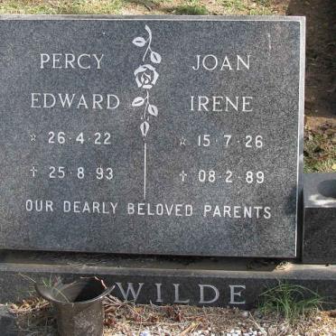 WILDE Percy Edward 1922-1993 &amp; Joan Irene 1926-1989