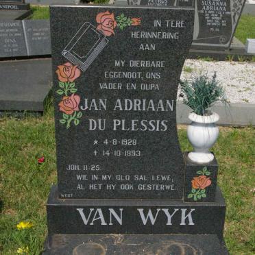 WYK Jan Adriaan du Plessis, van 1928-1993