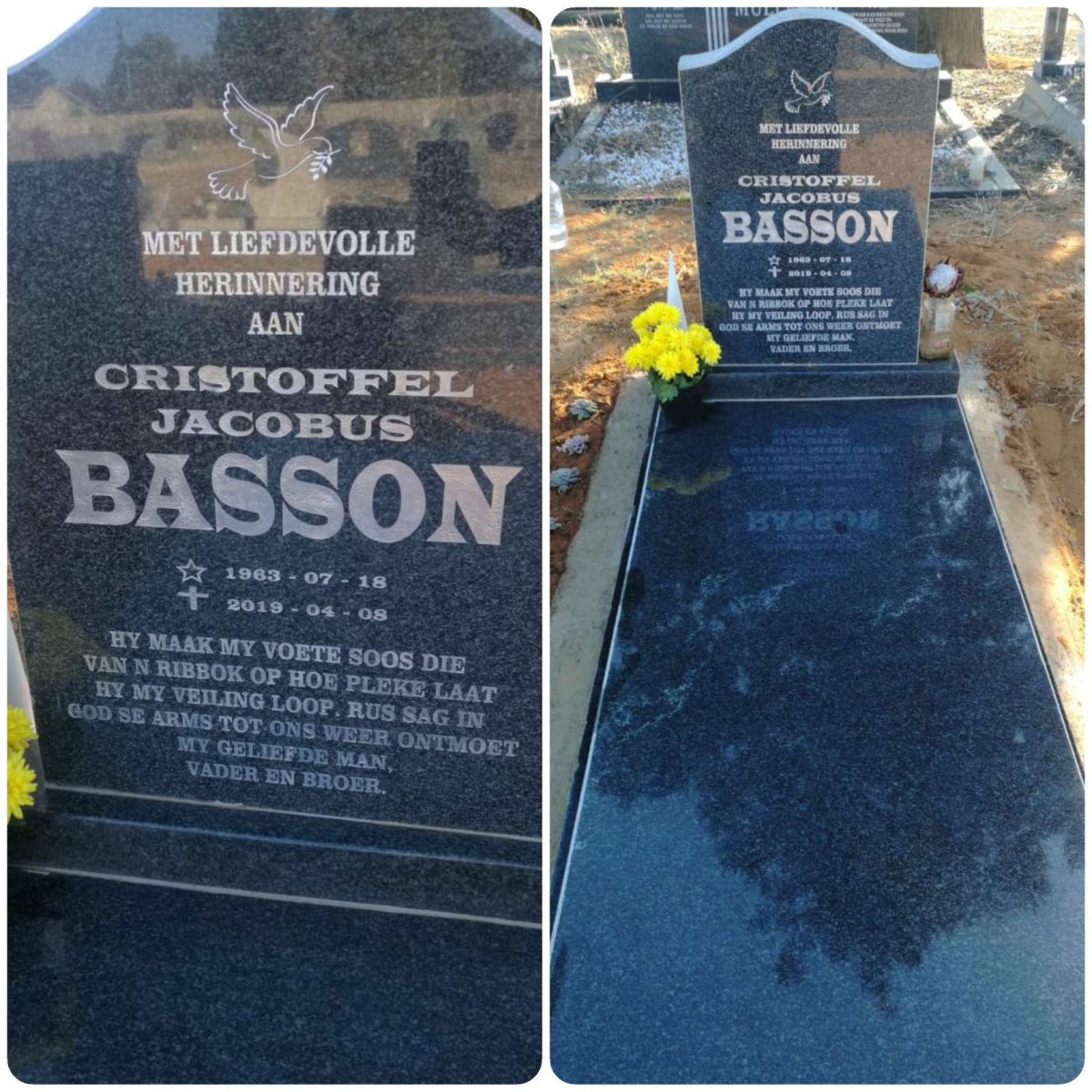 BASSON Cristoffel Jacobus 1963-2019