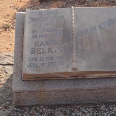BEUKES Hansie 1908-1956