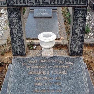 BRIEDENHANN Johannes Eckard 1813-1953