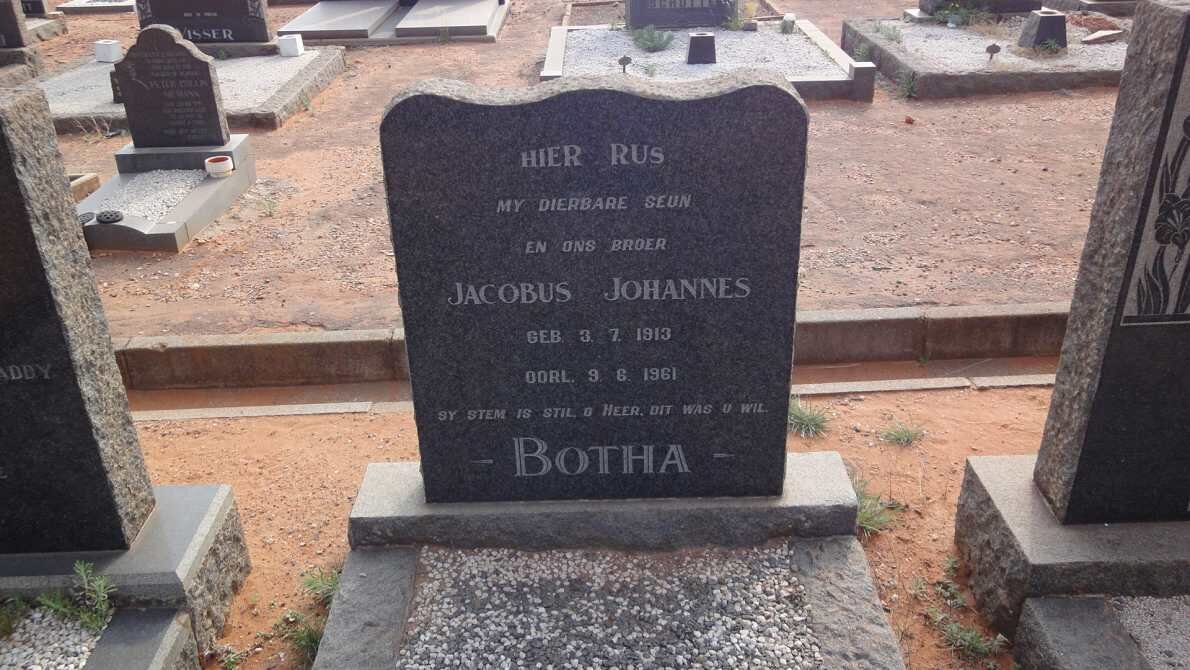 BOTHA Jacobus Johannes 1913-1961