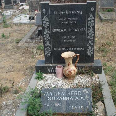 BERG Nicolaas Johannes, van den 1919-1955 &amp; Susanna A.A. 1920-1991