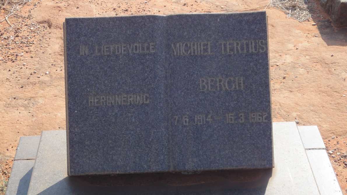 BERGH Michiel Tertius 1914-1962